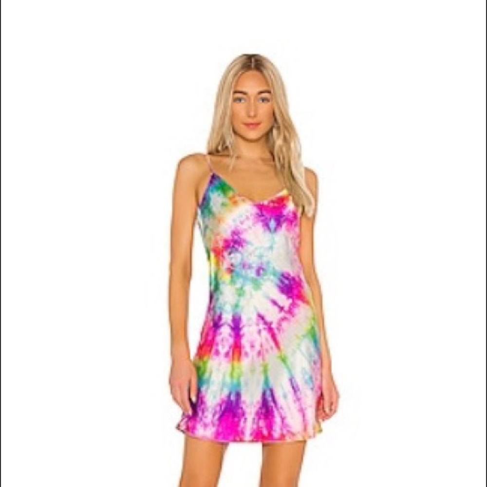 Tie-dye Dannijo Slip Mini Dress